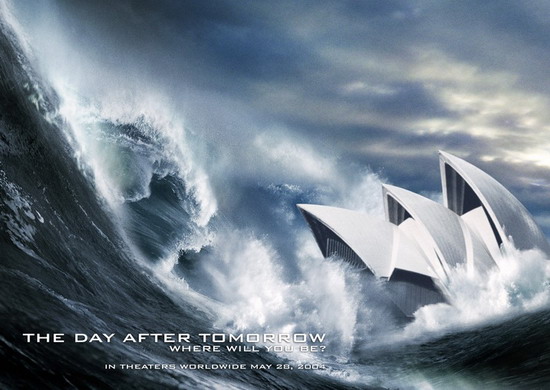 Image publicitaire pour le film "Le jour d'après". Crédits photographiques inconnus.