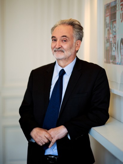 Portrait de Jacques Attali. Février 2012. Photo : Jean-Romain Pac.