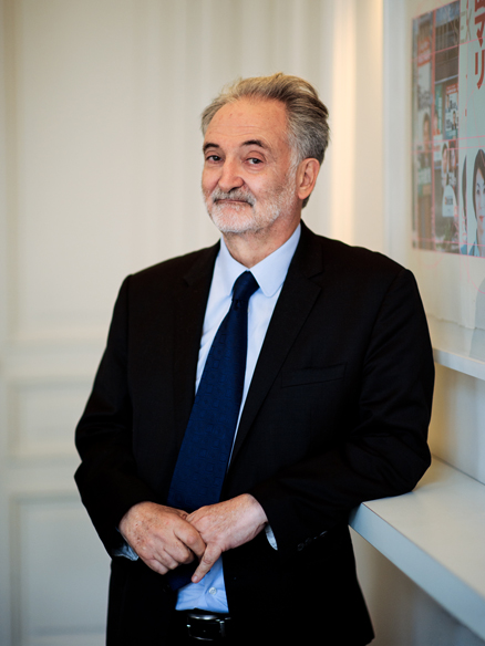 Portrait de Jacques Attali. Février 2012. Photo : Jean-Romain Pac.