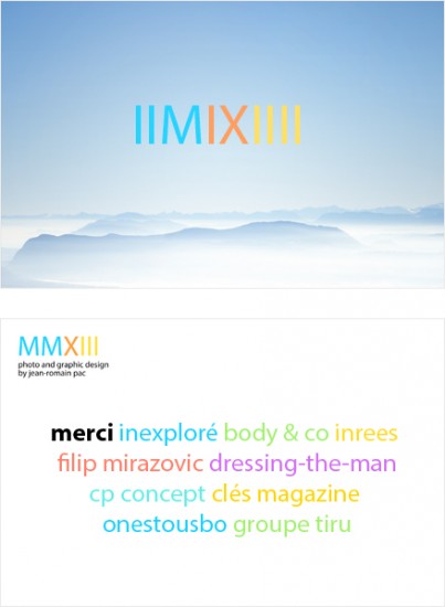 Carte de vœux 2013.